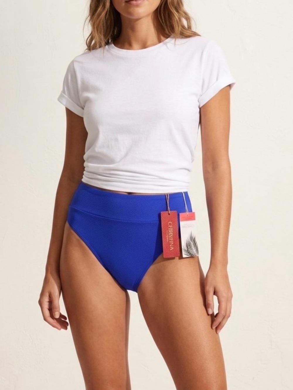 NWT Christina Semi-High Waist Bikini Bottoms
